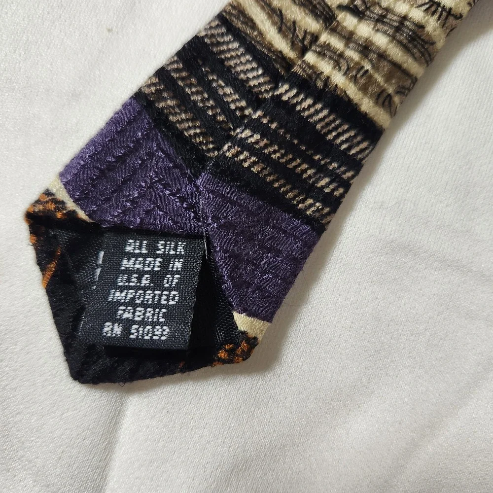 Haggar‎ City Casuals Multicolored Tie All Silk 58 x 4 Inches